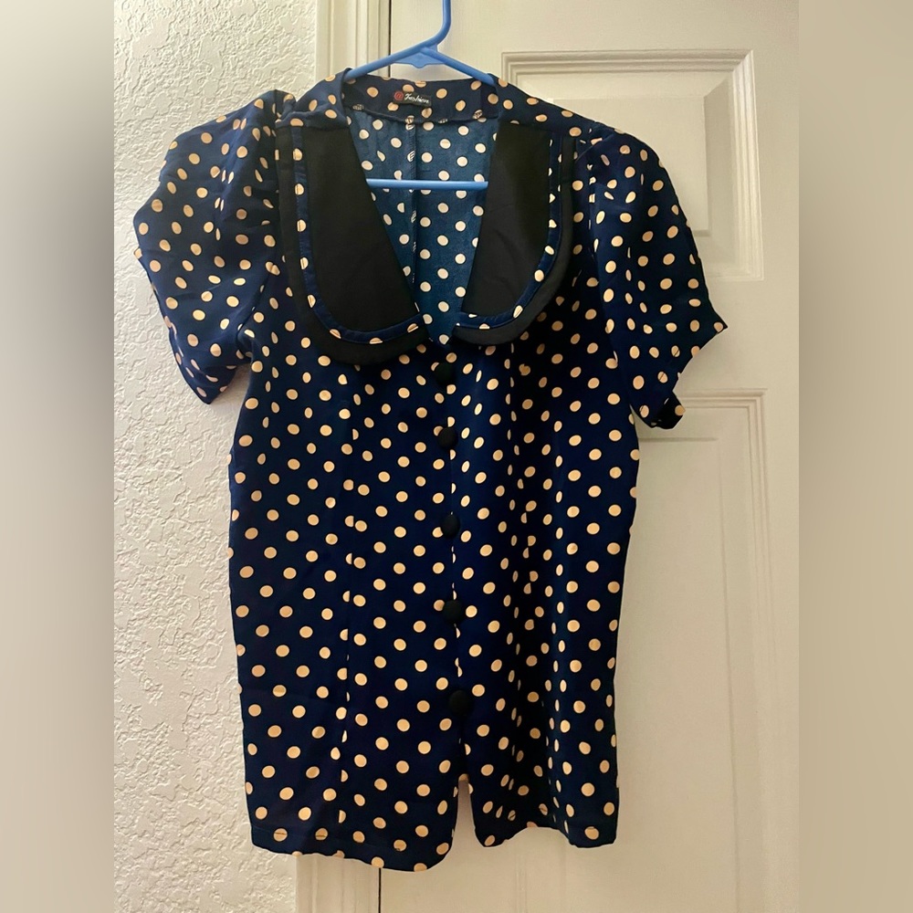 Polka dot blouse